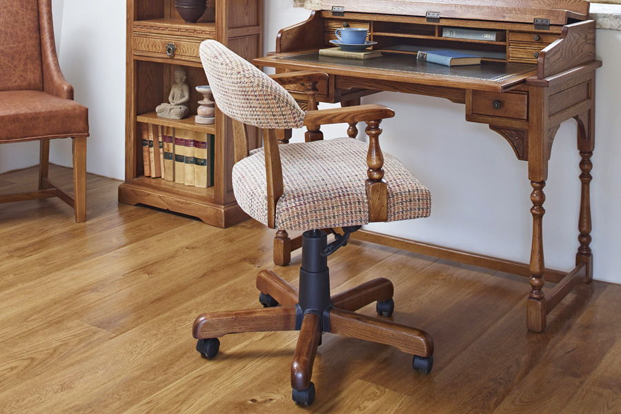 Captain'S Chair, Baxter Fabric, Vintage