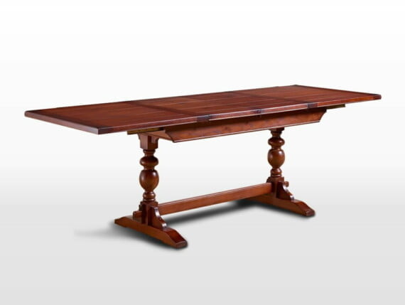 Old Charm 5ft Lambourn Table in Chestnut Traditional Angled Image
