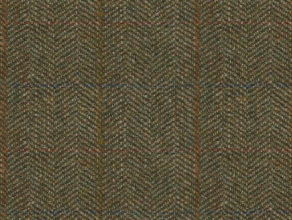 Harris Tweed Herringbone Fern in fabric by metre image